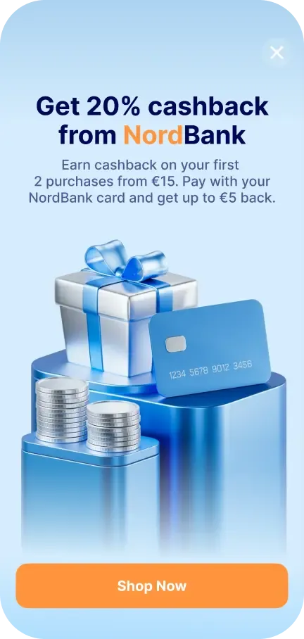 cashback example in-app campaign