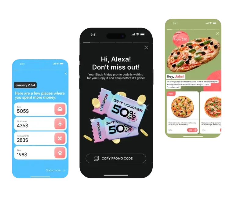 PERSONALIZED IN-APP CAMPAIGNS