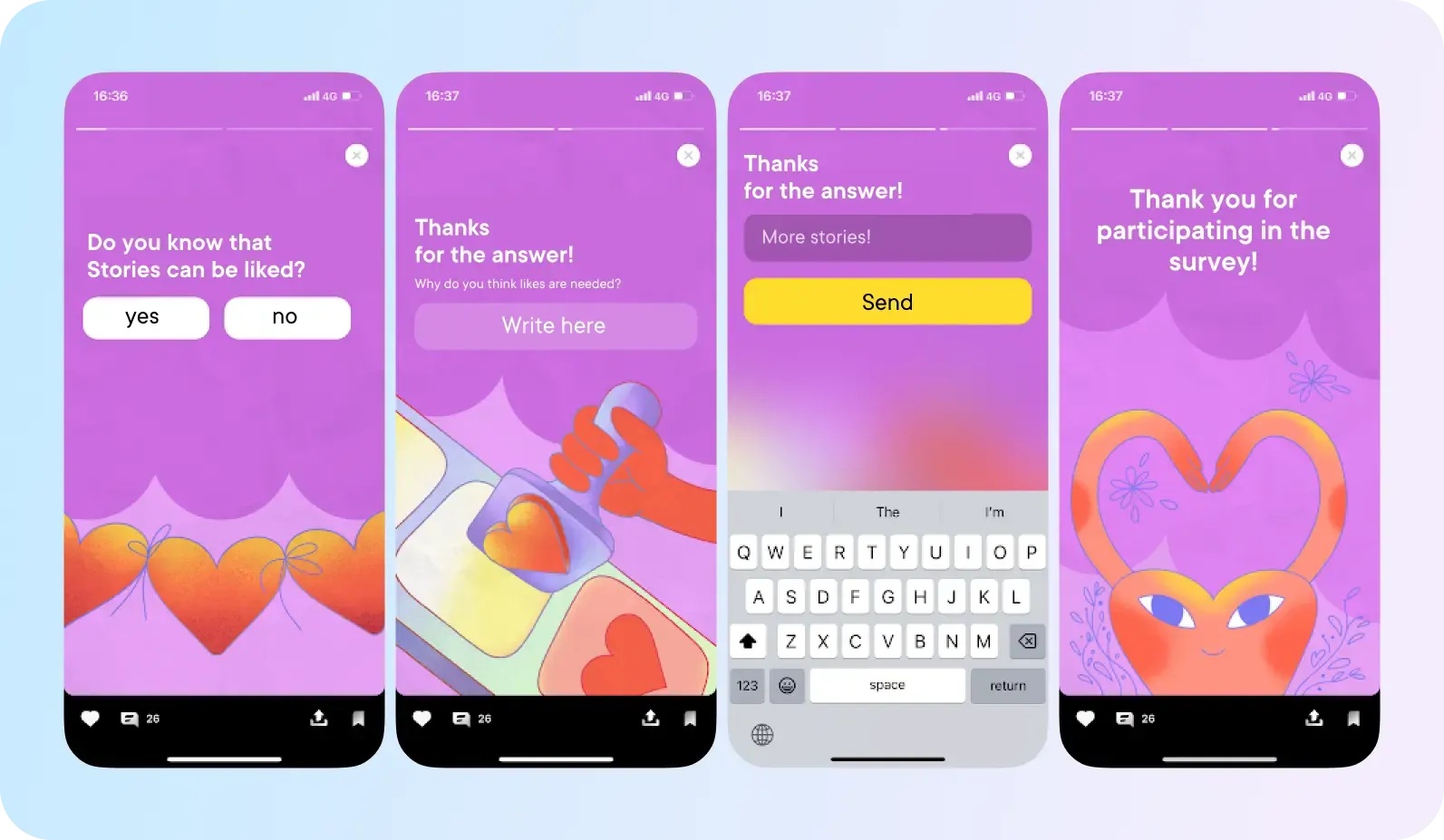 User feedback collection in financial apps