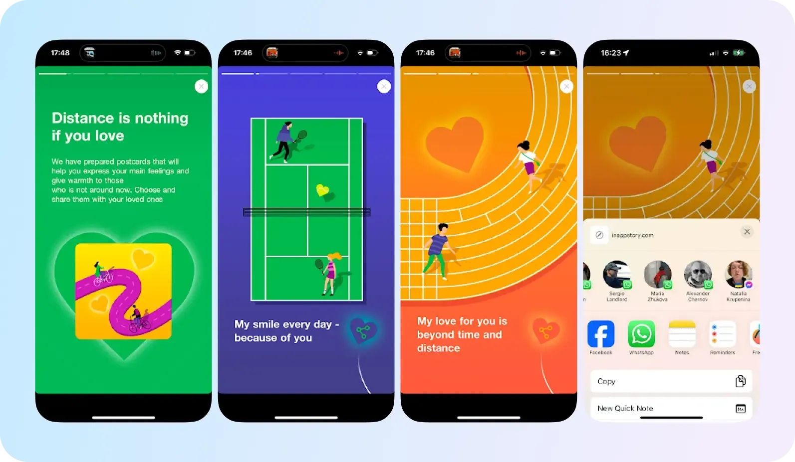 Viral communication techniques in financial apps