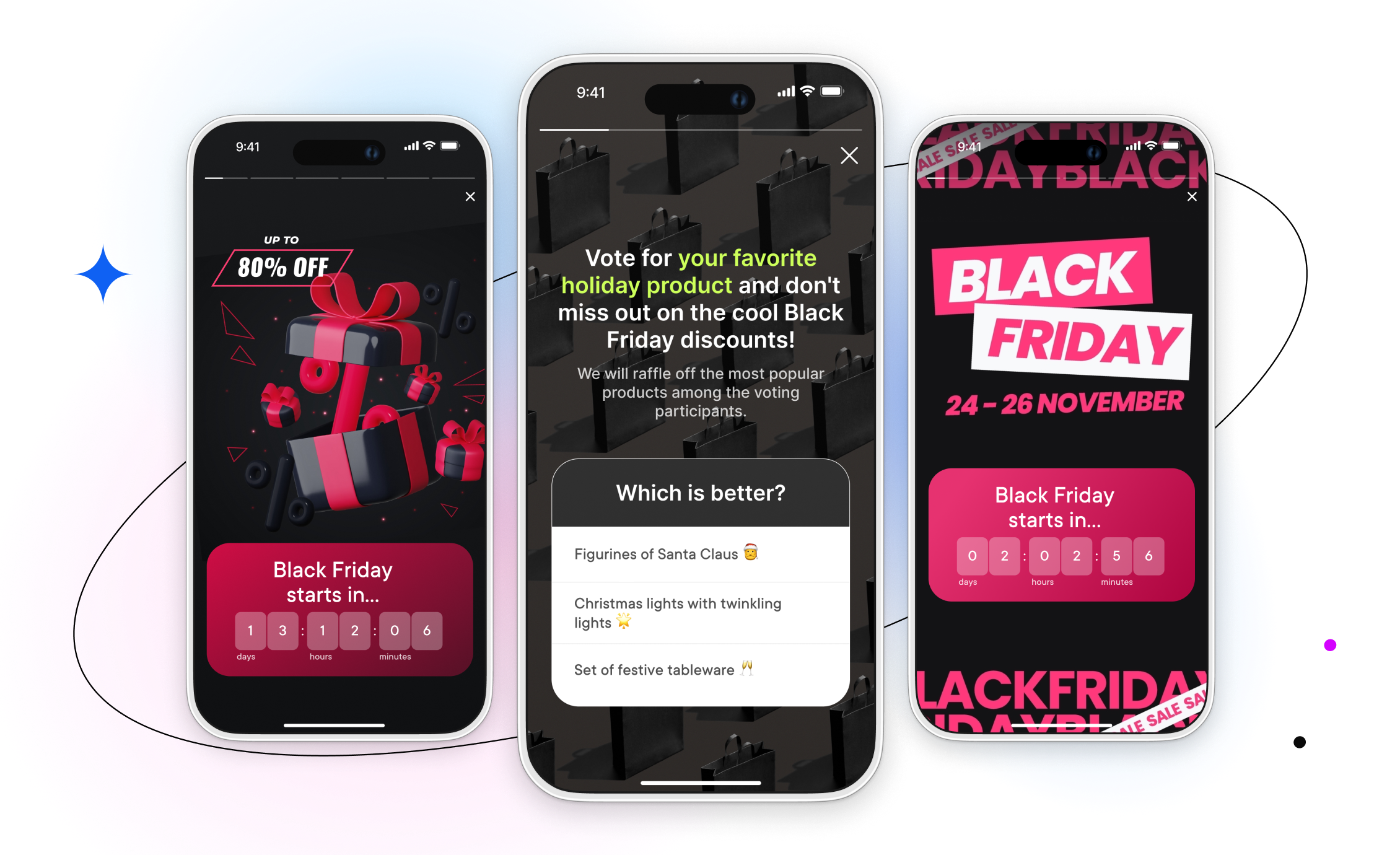 bfcm interactive elements in mobile apps