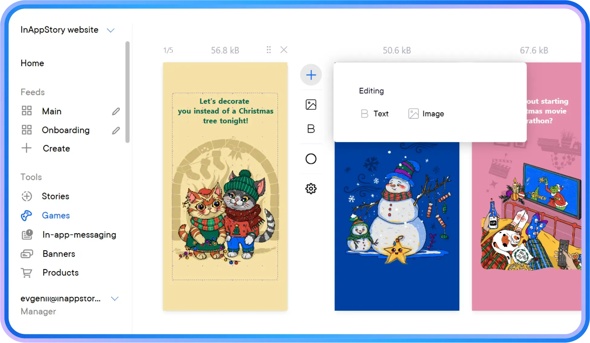 postcards game tools