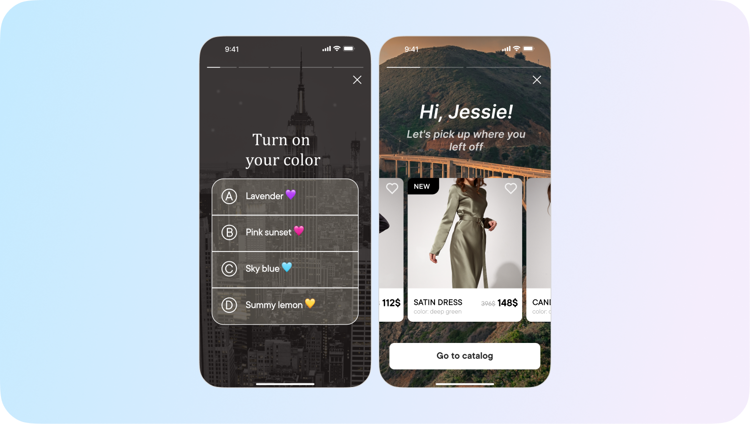 promotional message ecommerce app