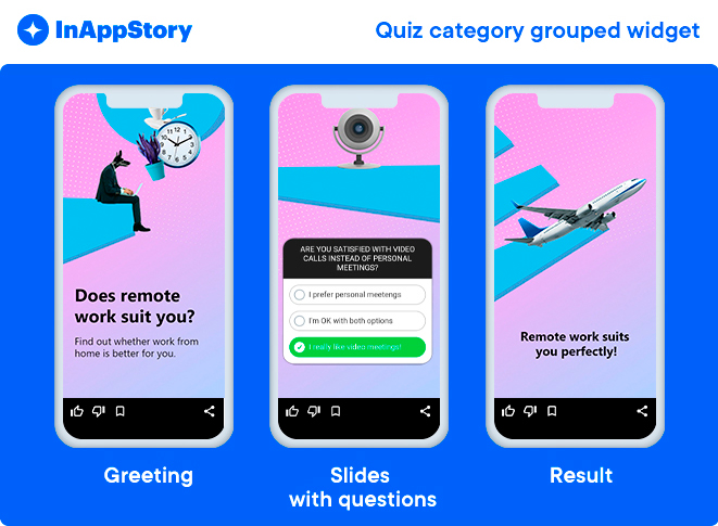 quiz category widget