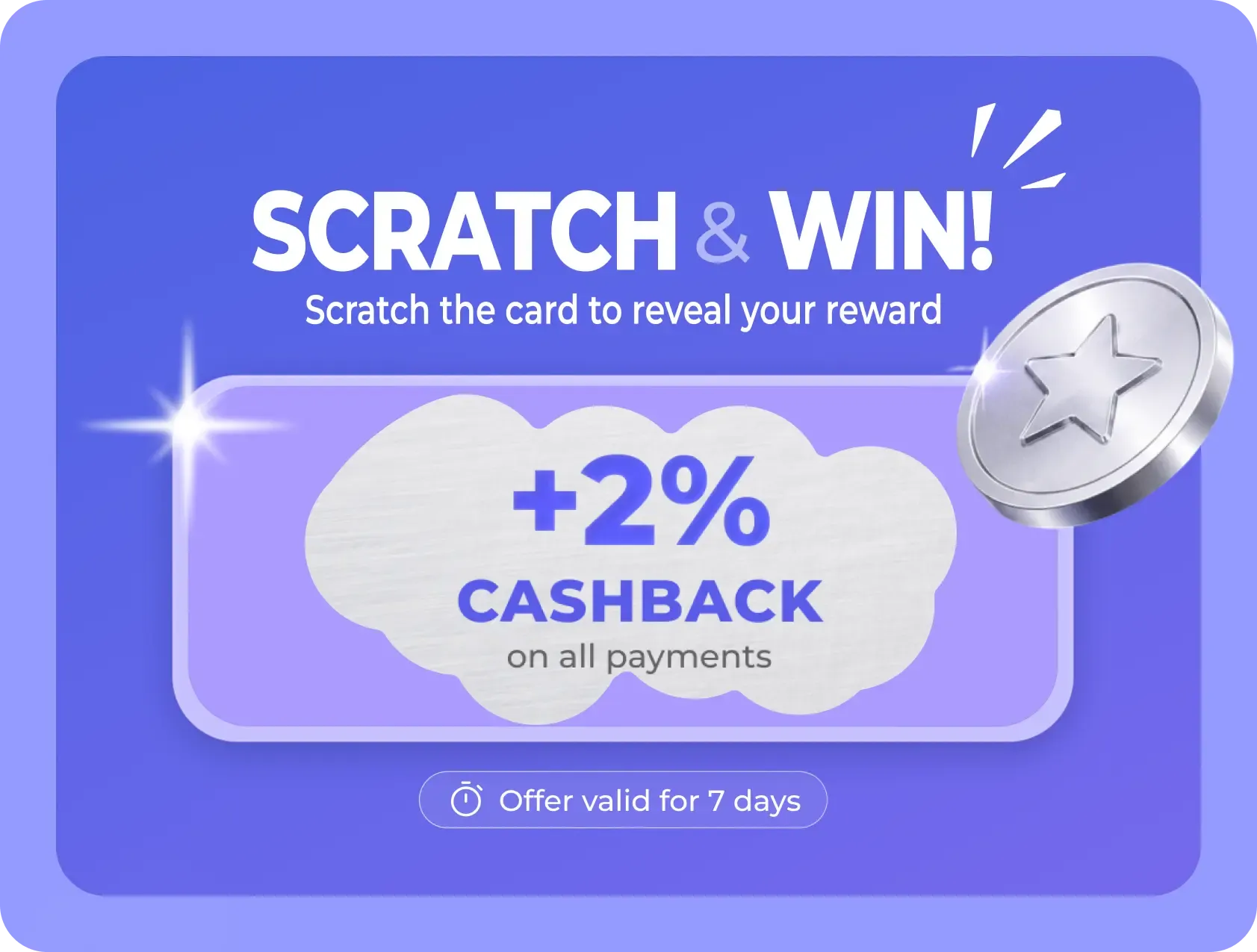 scratch card banner 