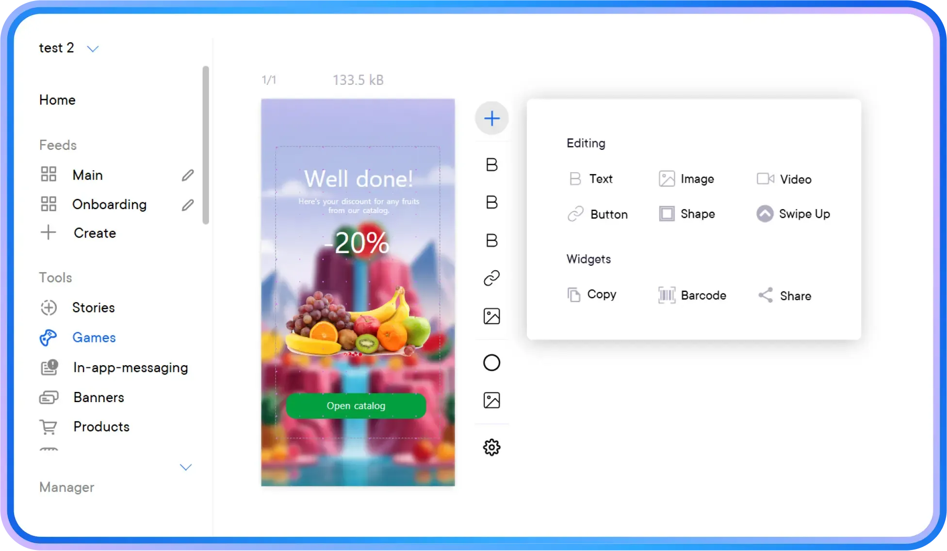 slicer in-app game tools